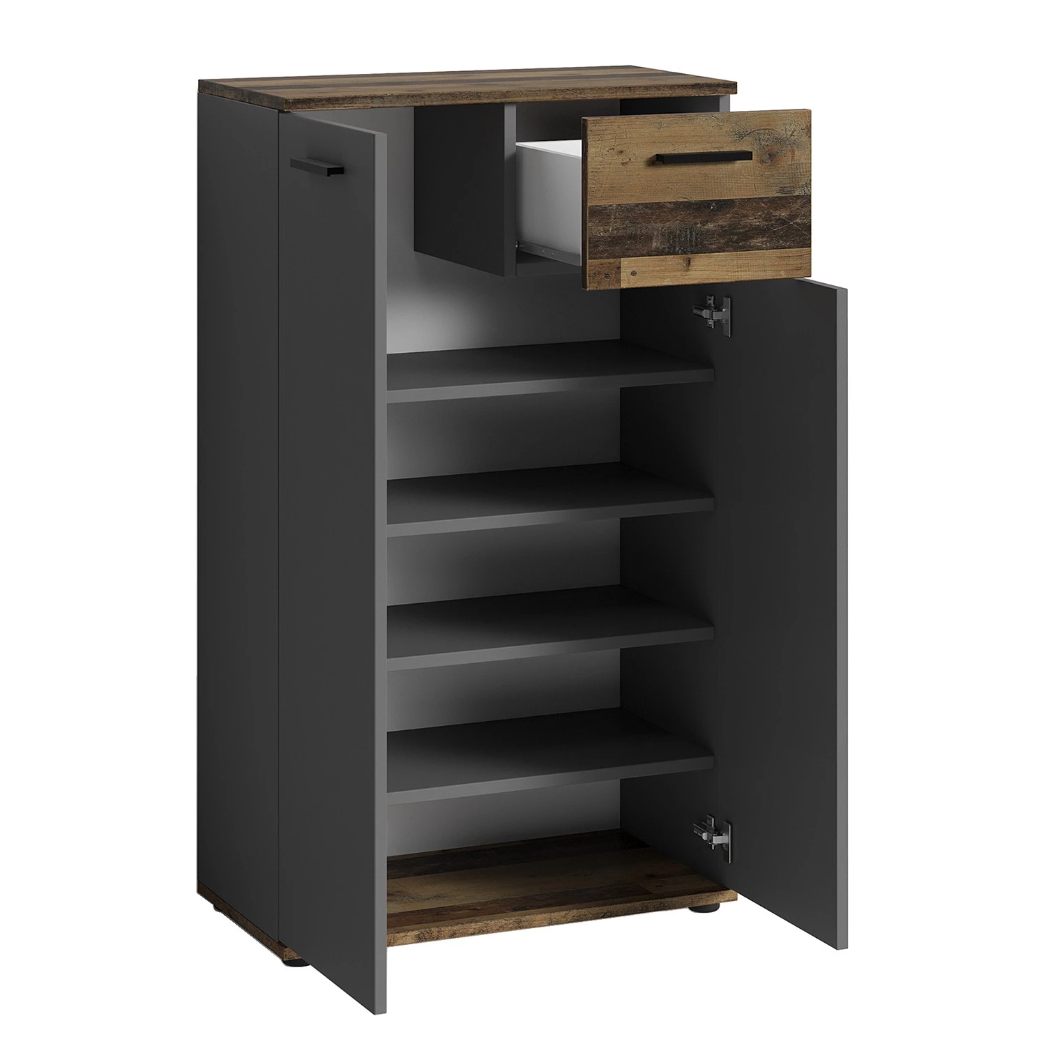 Loftscape Ensemble d’entrée Chippewa I (5 élém.) - Gris foncé / Imitation bois ancien – Image 13