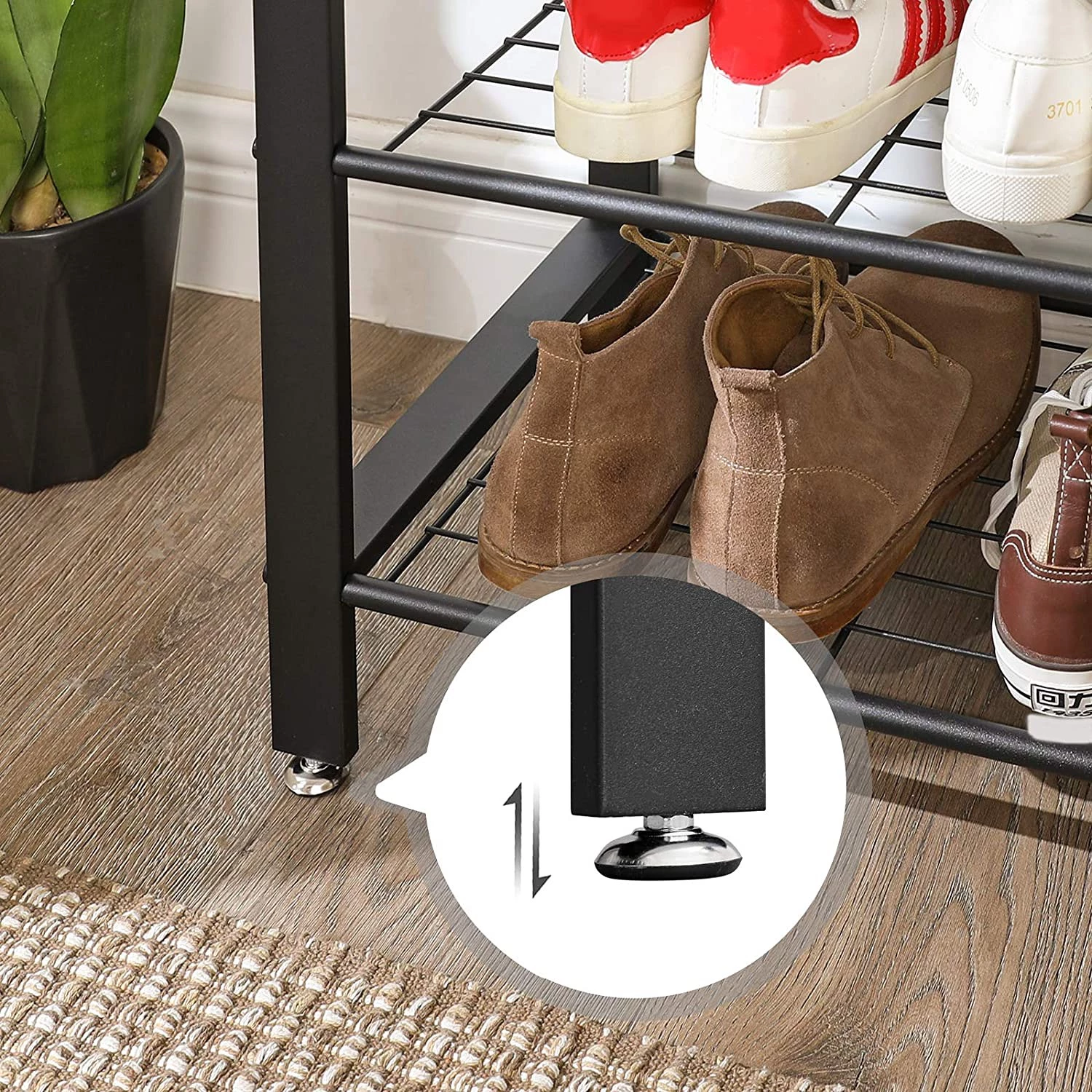 Loftscape Ensemble d’entrée compact Westerly - Métal - Noir / Marron – Image 5