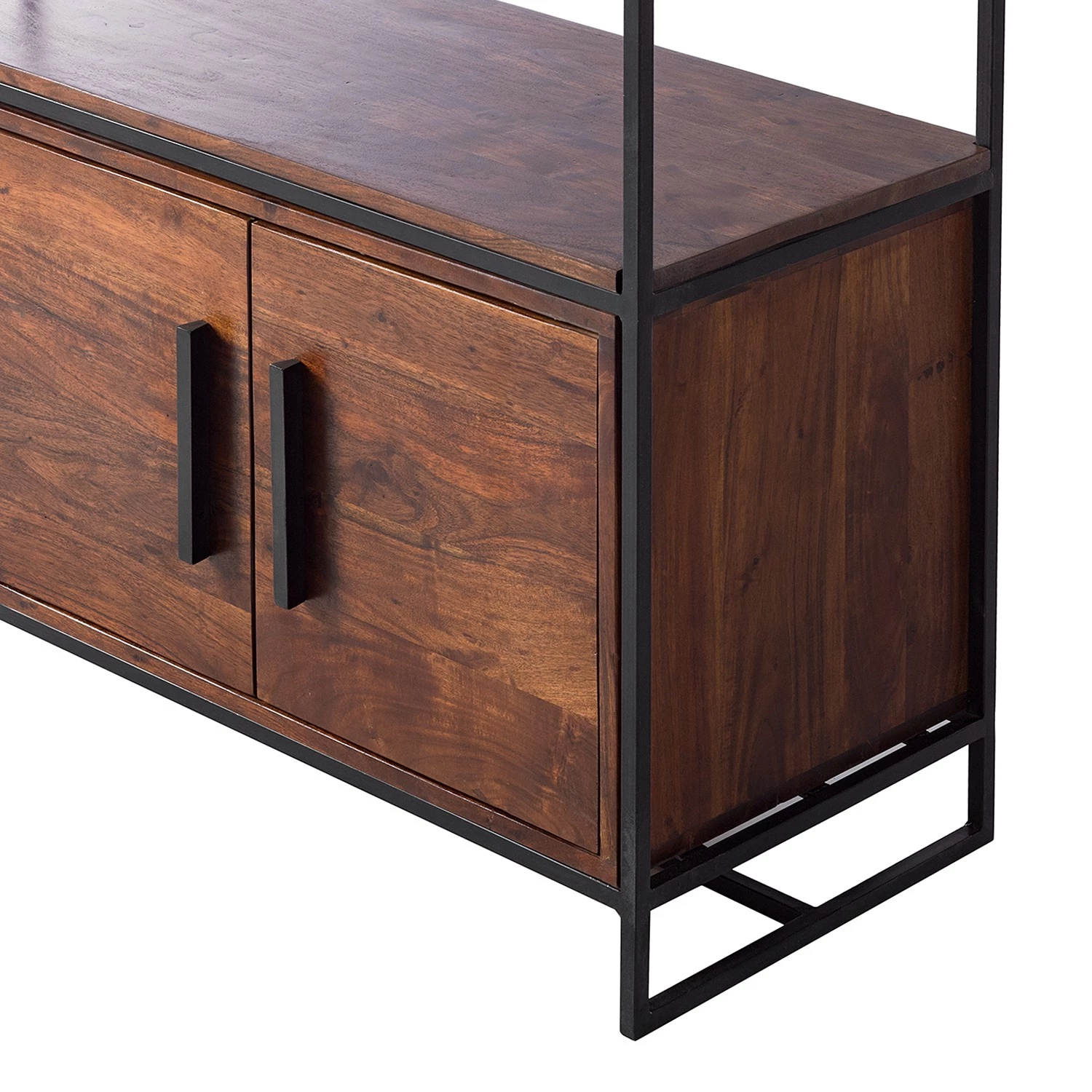 Ars manufacti Vestiaire d’entrée Woodson I - Acacia massif / Fer - Acacia brun – Image 6