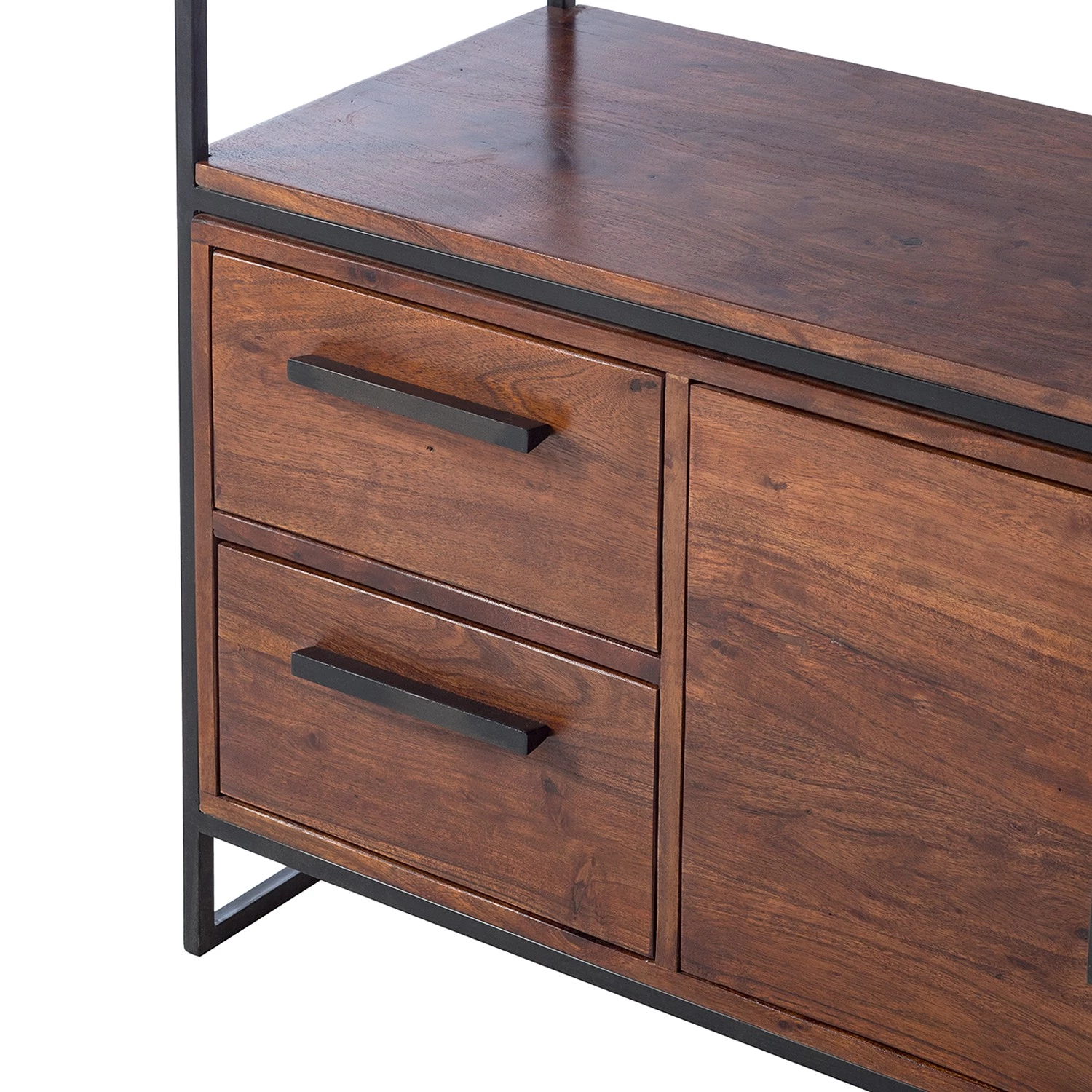 Ars manufacti Vestiaire d’entrée Woodson I - Acacia massif / Fer - Acacia brun – Image 8