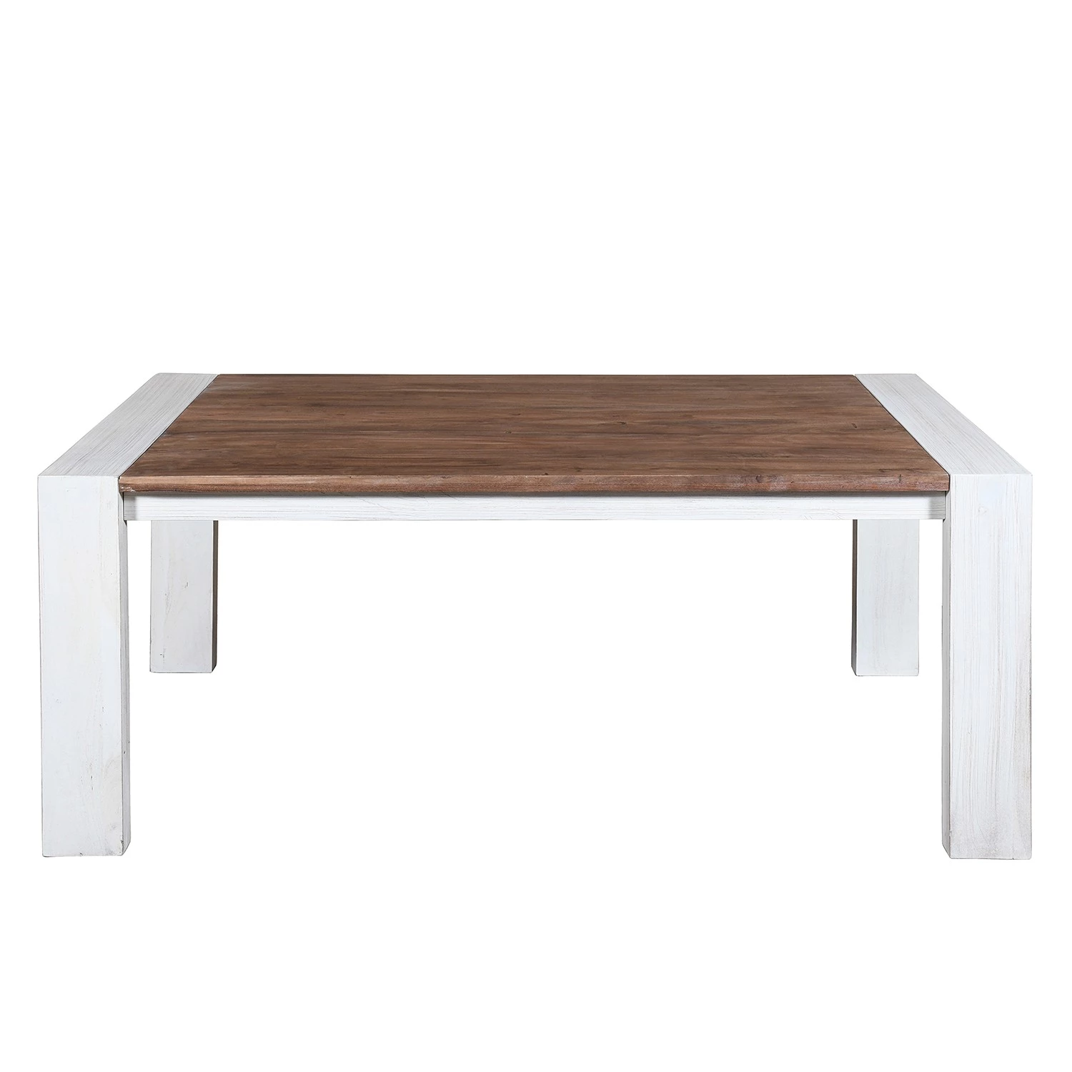 Wolf-Möbel Salle à manger Maison II (4 éléments) - Acacia massif - Acacia couleur pierre / Blanc cassé – Image 7