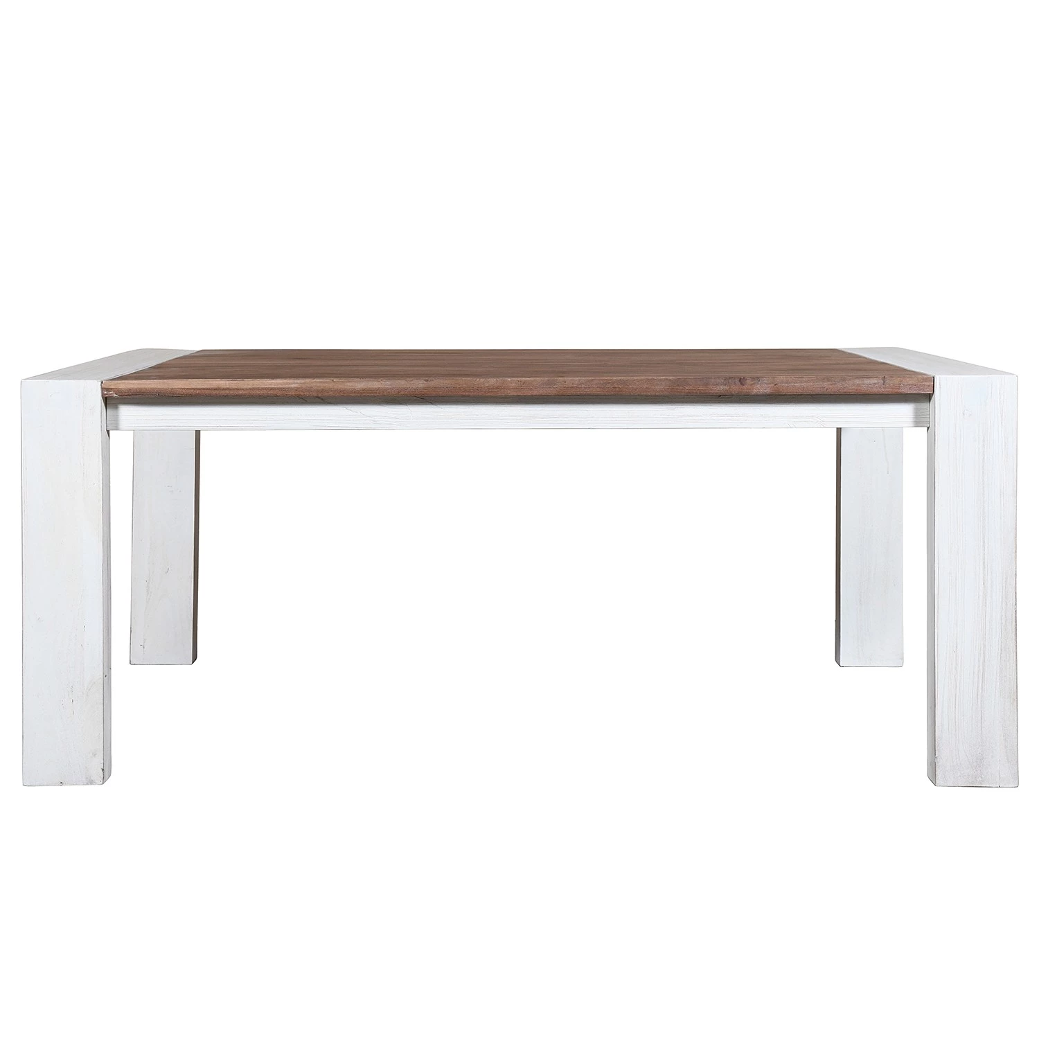 Wolf-Möbel Salle à manger Maison II (4 éléments) - Acacia massif - Acacia couleur pierre / Blanc cassé – Image 3