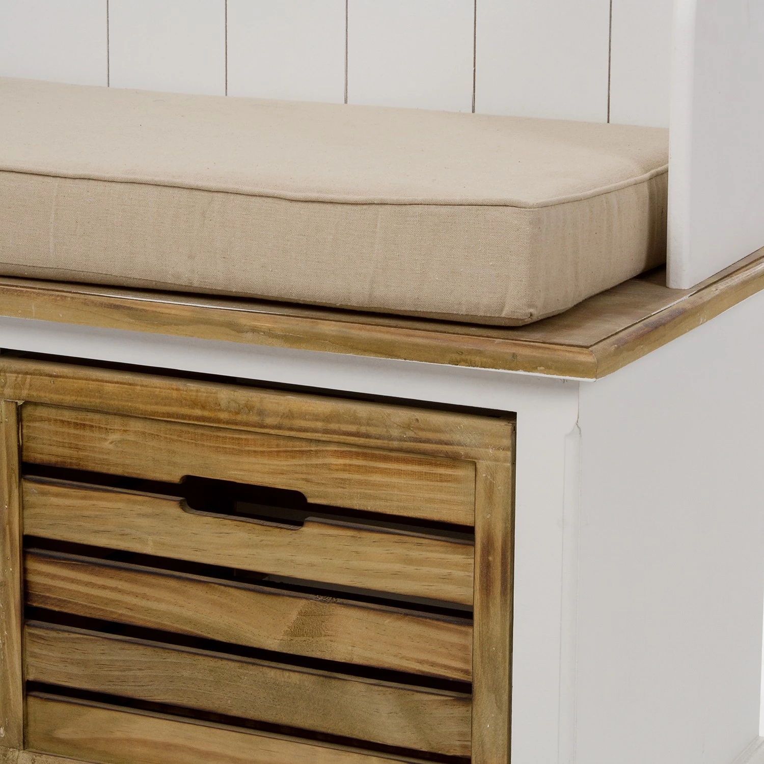 Ridgevalley Ensemble d’entrée compact Pulau - Sapin massif - Blanc / Marron – Image 8