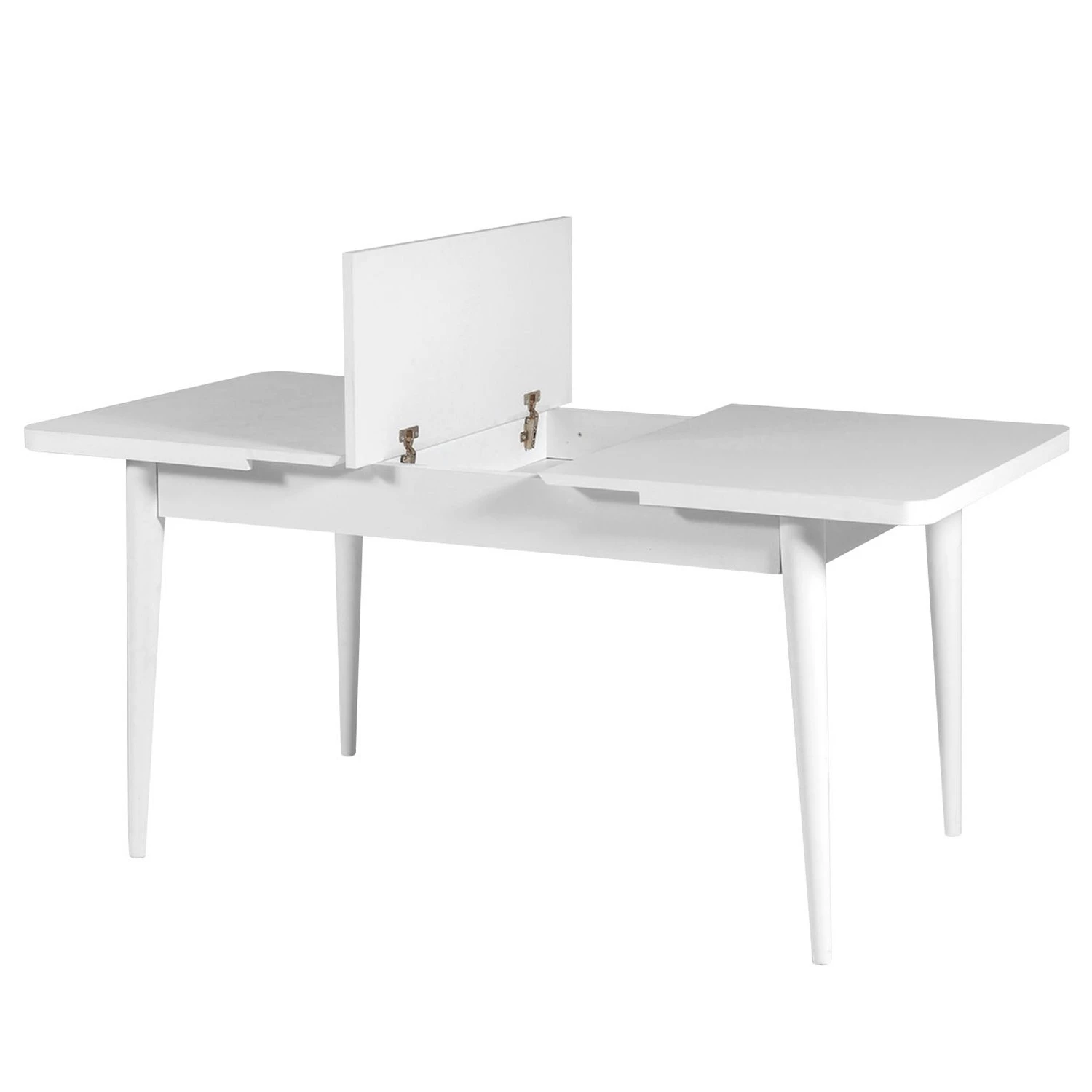 Loftscape Salle à manger Baris (5 éléments) - Extensible - Blanc / Gris – Image 4