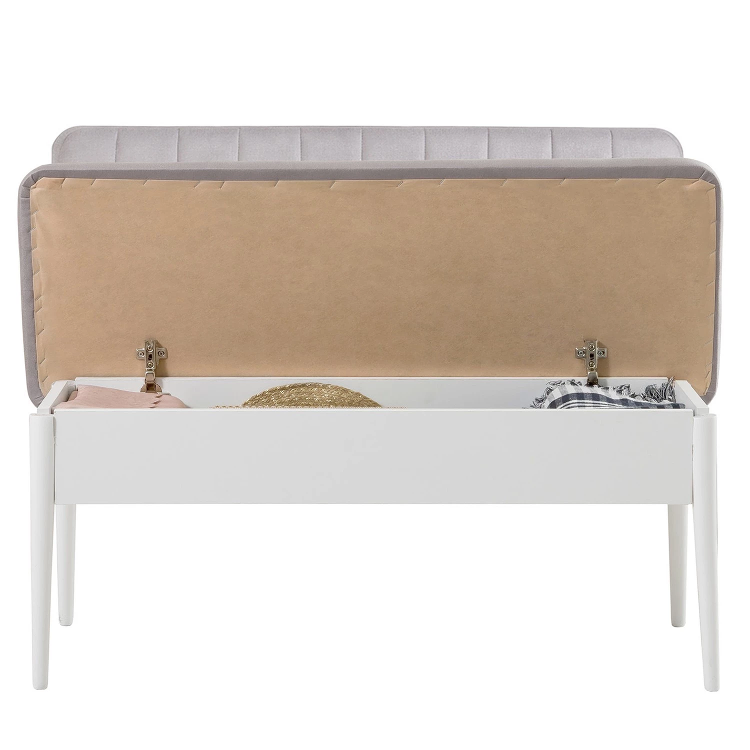 Loftscape Salle à manger Baris (5 éléments) - Extensible - Blanc / Gris – Image 6