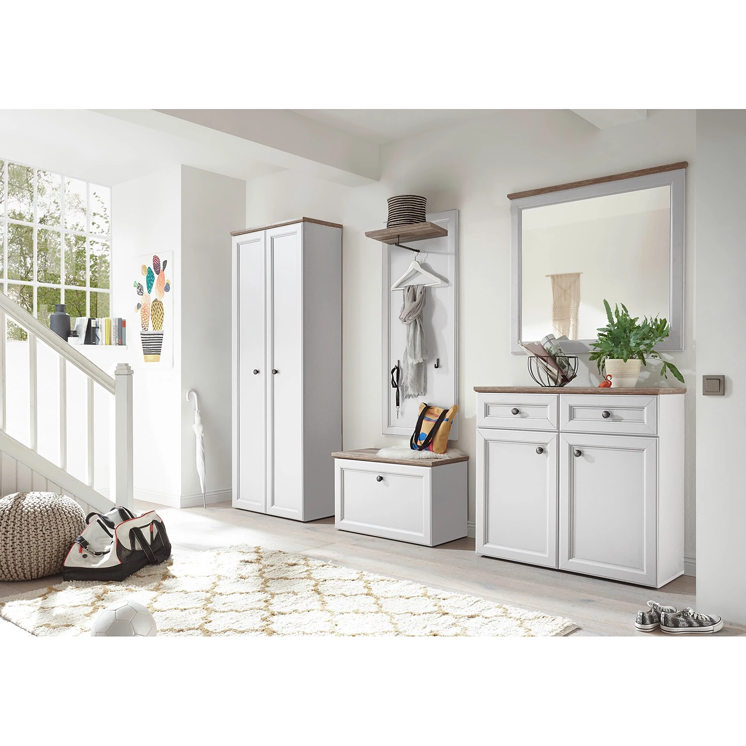 Ridgevalley Ensemble d’entrée Lindesby III (2 élém) - Blanc – Image 2