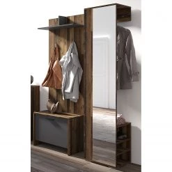 Fredriks Ensemble d’entrée Edgeworth I (3 élém.) - Imitation bois ancien / Anthracite