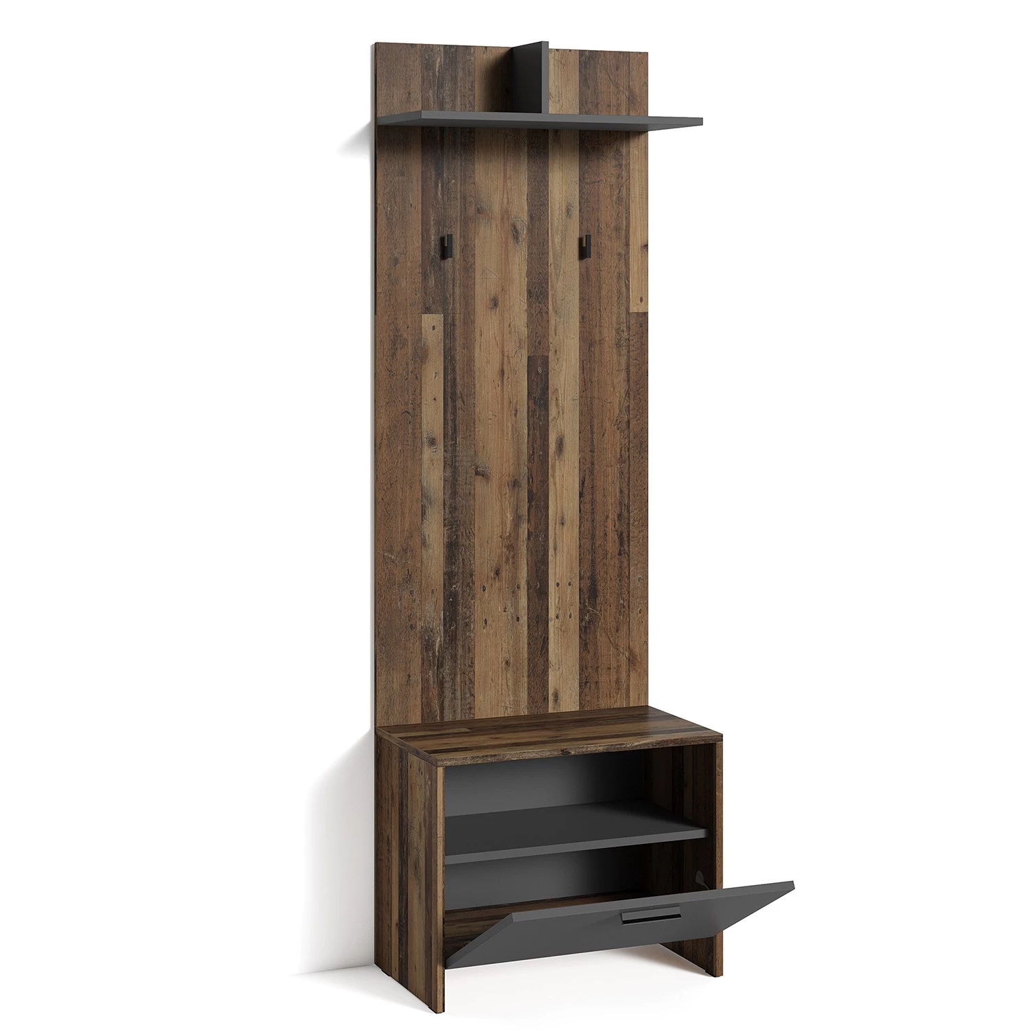 Fredriks Ensemble d’entrée Edgeworth I (3 élém.) - Imitation bois ancien / Anthracite – Image 16