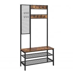 Red Living Ensemble d’entrée compact Welford II - Métal - Noir / Marron