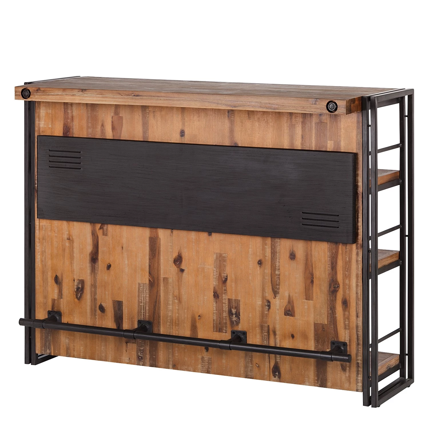 Ars manufacti Ensemble Capana (5 éléments) - Acacia massif / Métal - Acacia / Anthracite – Image 2