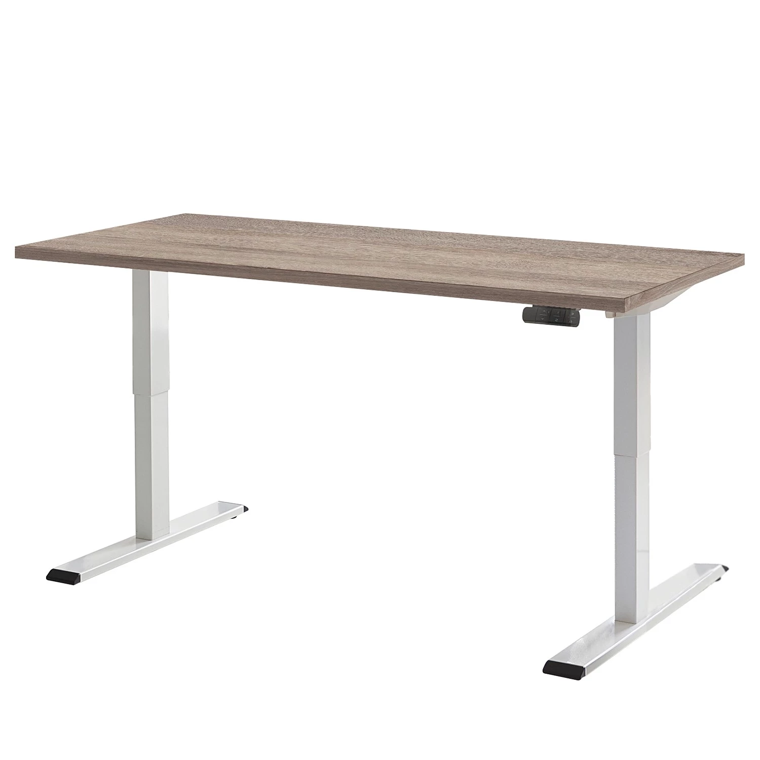 Furnitive Ensemble de bureau XIV (5 éléments) - Imitation chêne de Sonoma / Blanc – Image 3