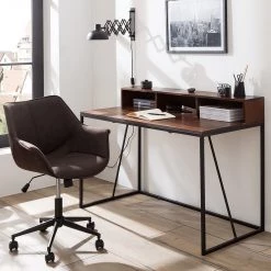 Ars manufacti Ensemble de bureau Woodson (2 éléments) - Acacia brun