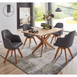 Loftscape Salle à manger Pevy (5 éléments) - Anthracite