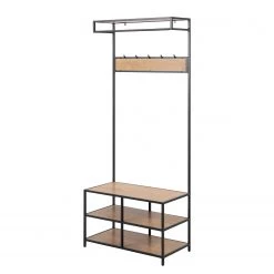 Red Living Ensemble d’entrée compact Coogee - Imitation chêne sauvage / Noir