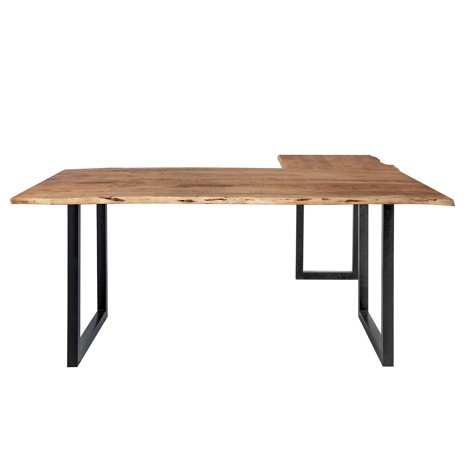 Ars manufacti Ensemble de bureau Domme (4 éléments) - Acacia massif / Fer - Acacia / Anthracite – Image 3