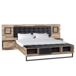 Loftscape Lit et chevets Morten (3 éléments)