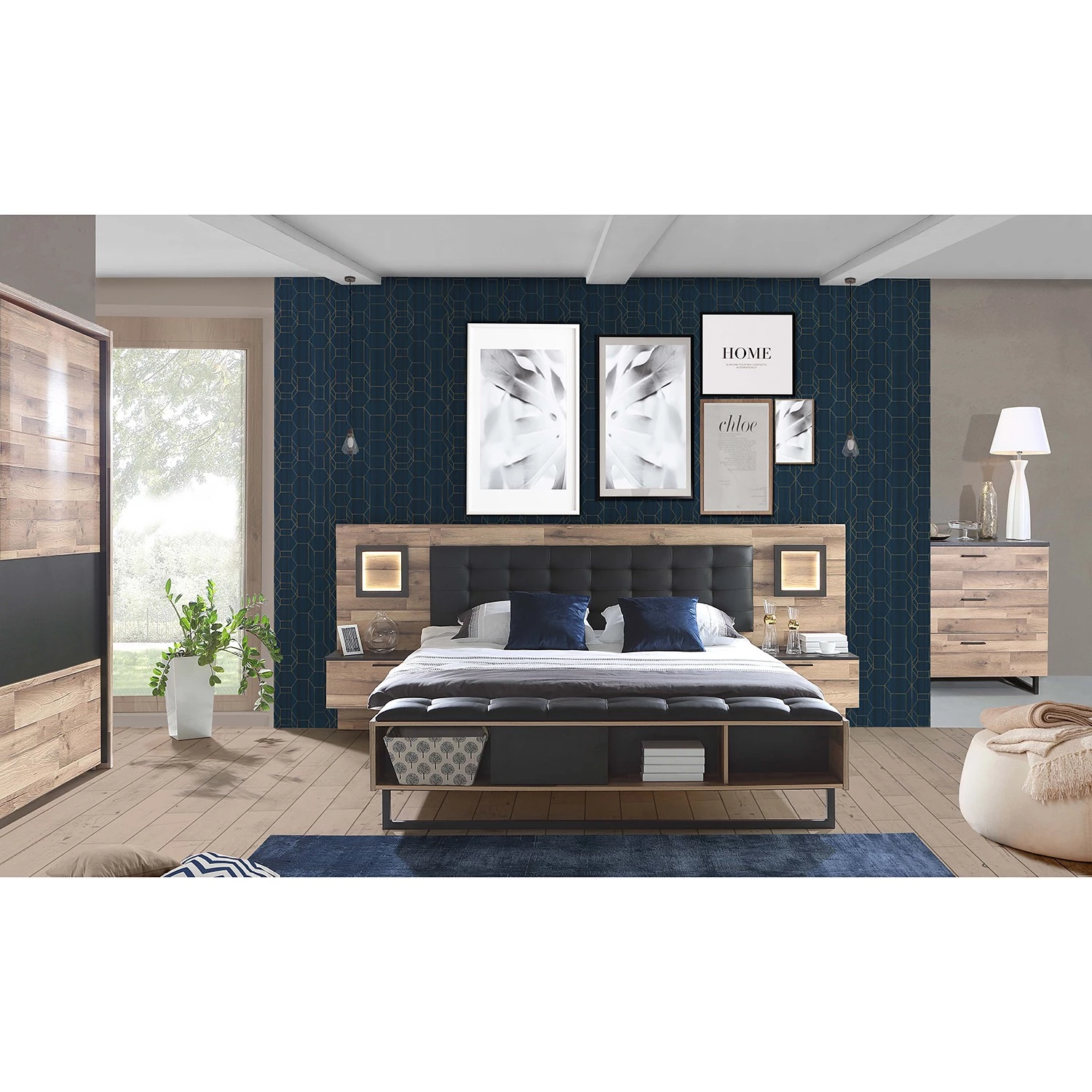 Loftscape Lit et chevets Morten (3 éléments) – Image 4