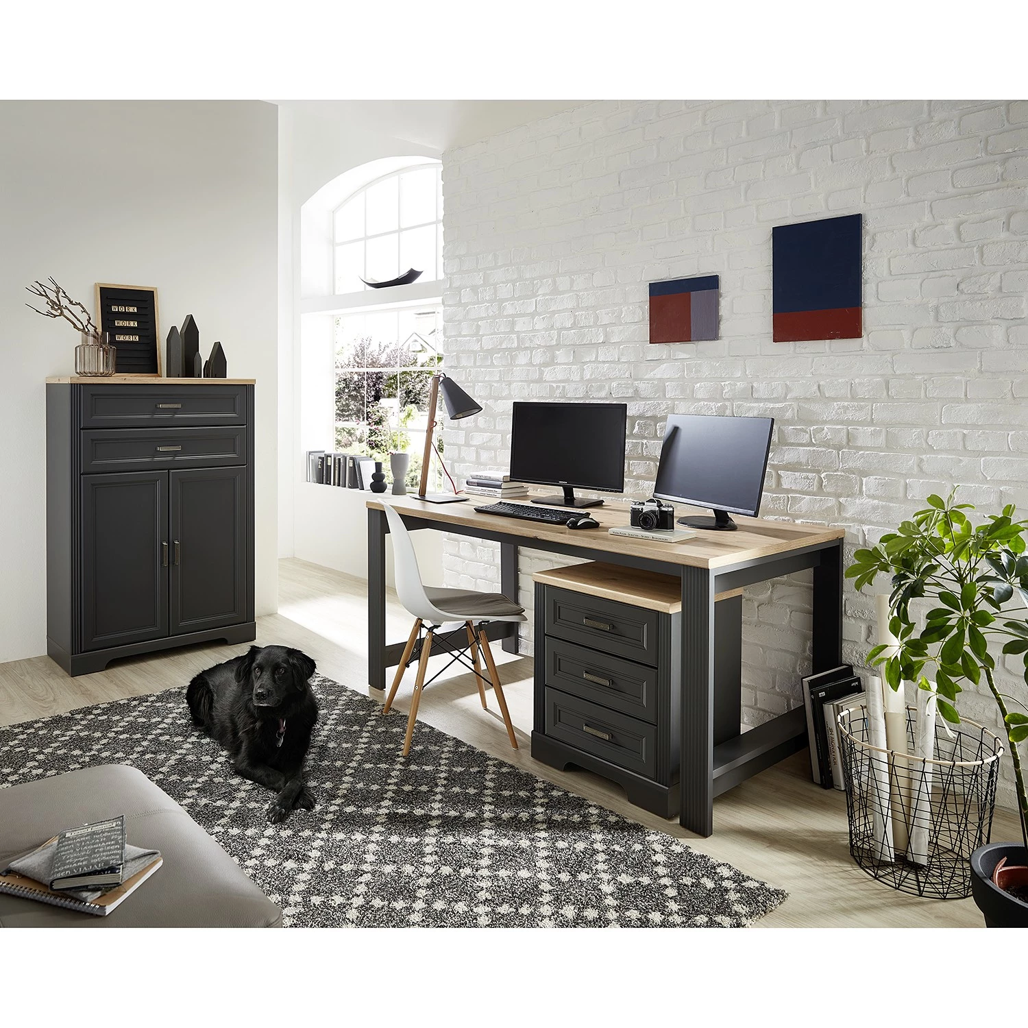 Ridgevalley Ensemble de bureau Jasmund (2 éléments) - Graphite – Image 3