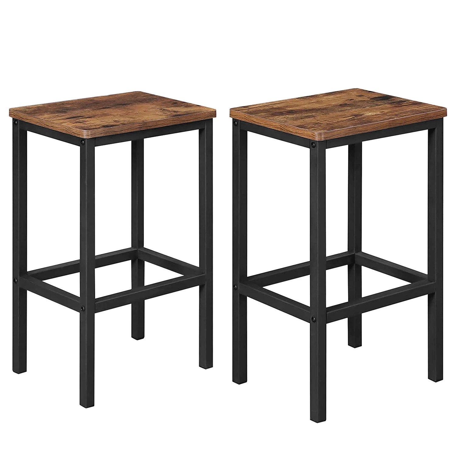 Red Living Ensemble de bar Velaux (3 éléments) - Imitation vieux bois / Noir – Image 6