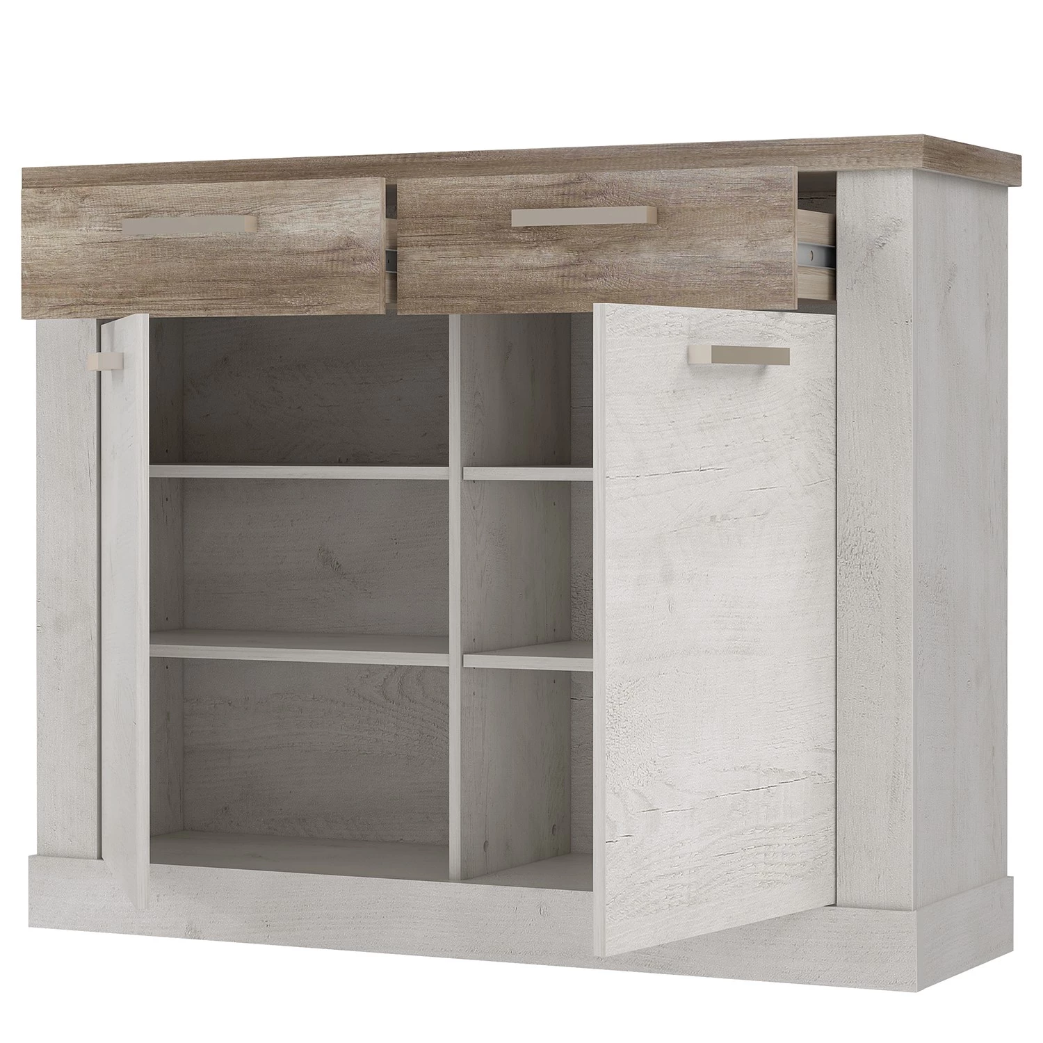 Loftscape Ensemble d‘entrée Morona (4 éléments) - Imitation pin blanc / Imitation chêne ancien – Image 13