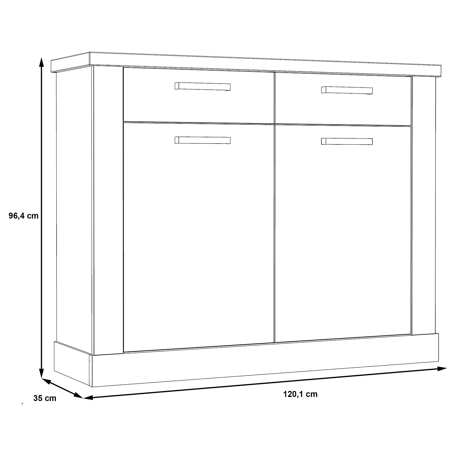 Loftscape Ensemble d‘entrée Morona (4 éléments) - Imitation pin blanc / Imitation chêne ancien – Image 18