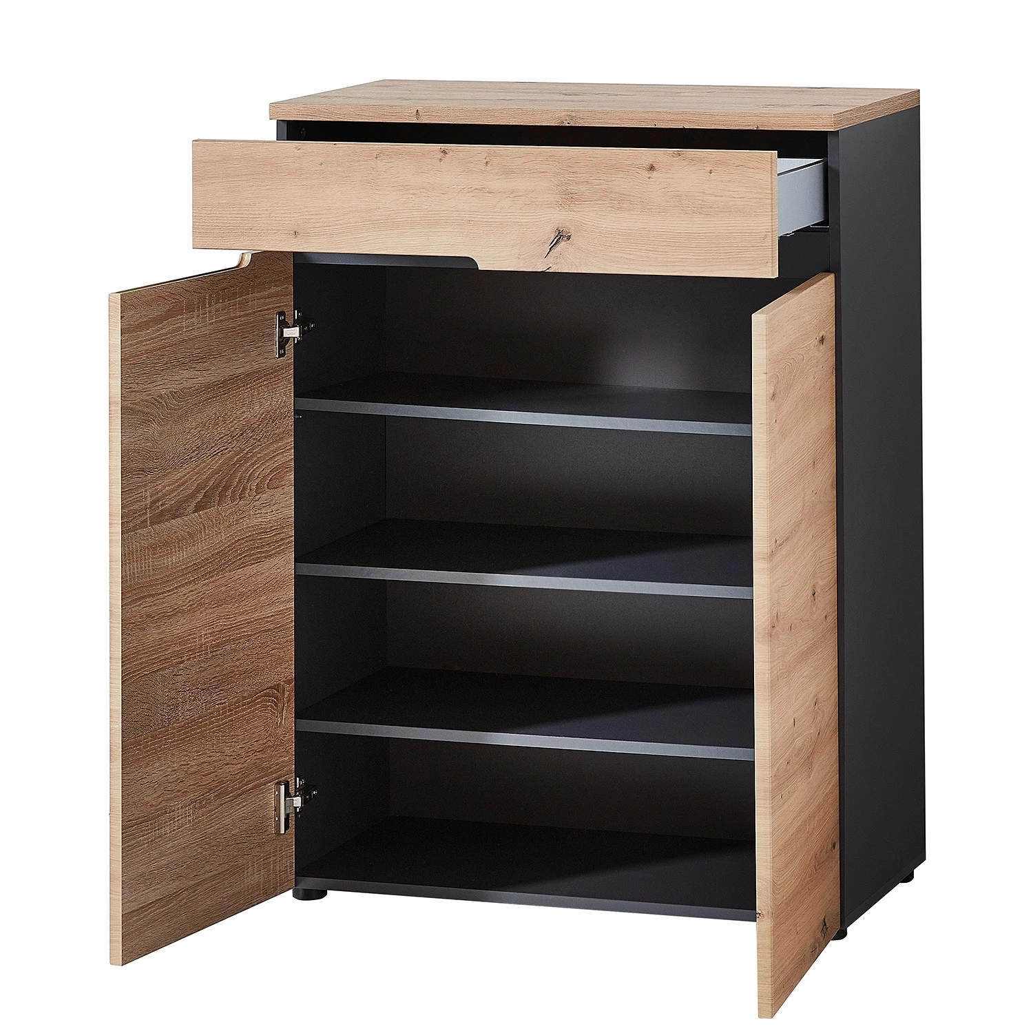 Loftscape Ensemble d’entrée Moosic IV (3 éléments) - Imitation chêne artisan / Graphite – Image 11