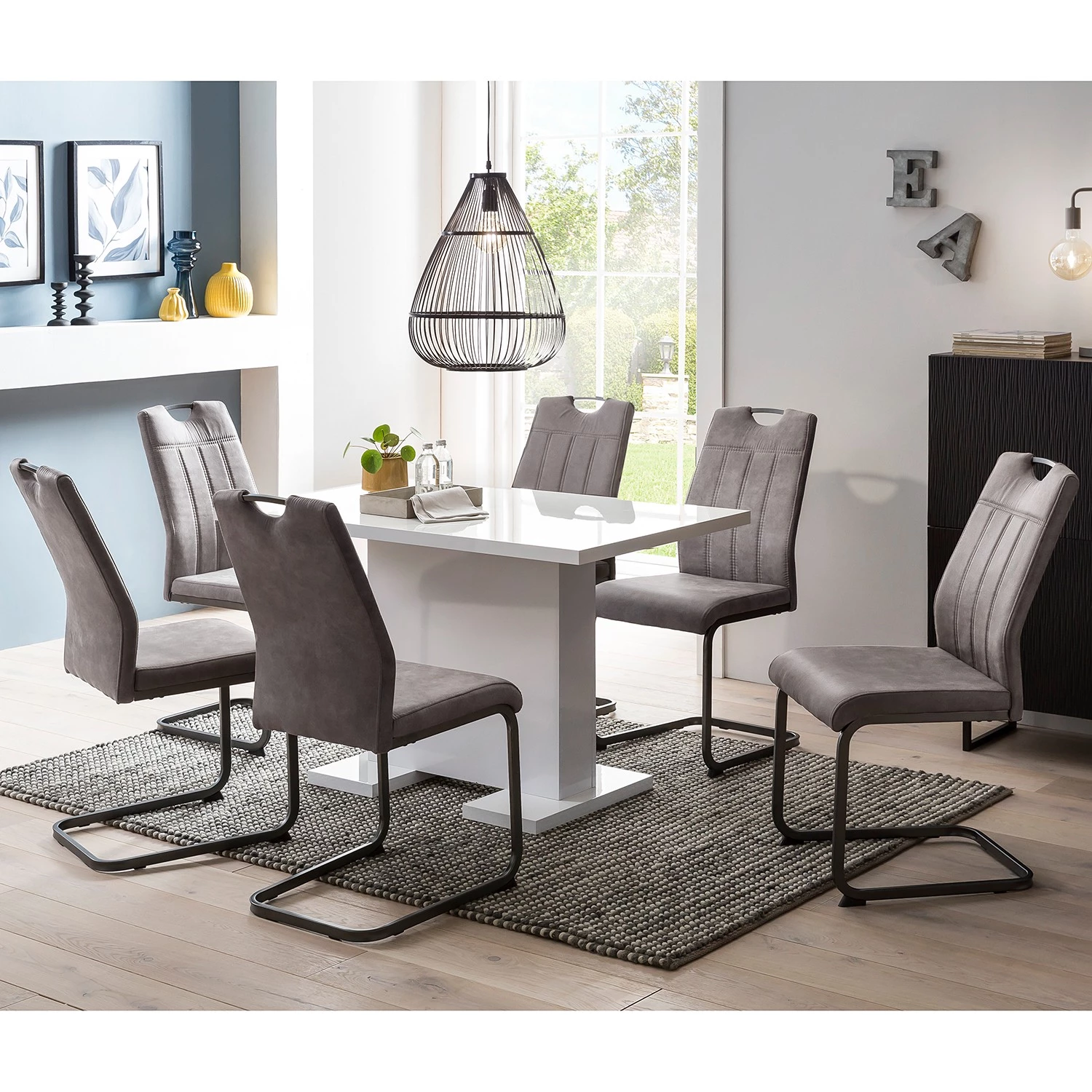 Loftscape Salle à manger Toft (7 éléments) - Gris