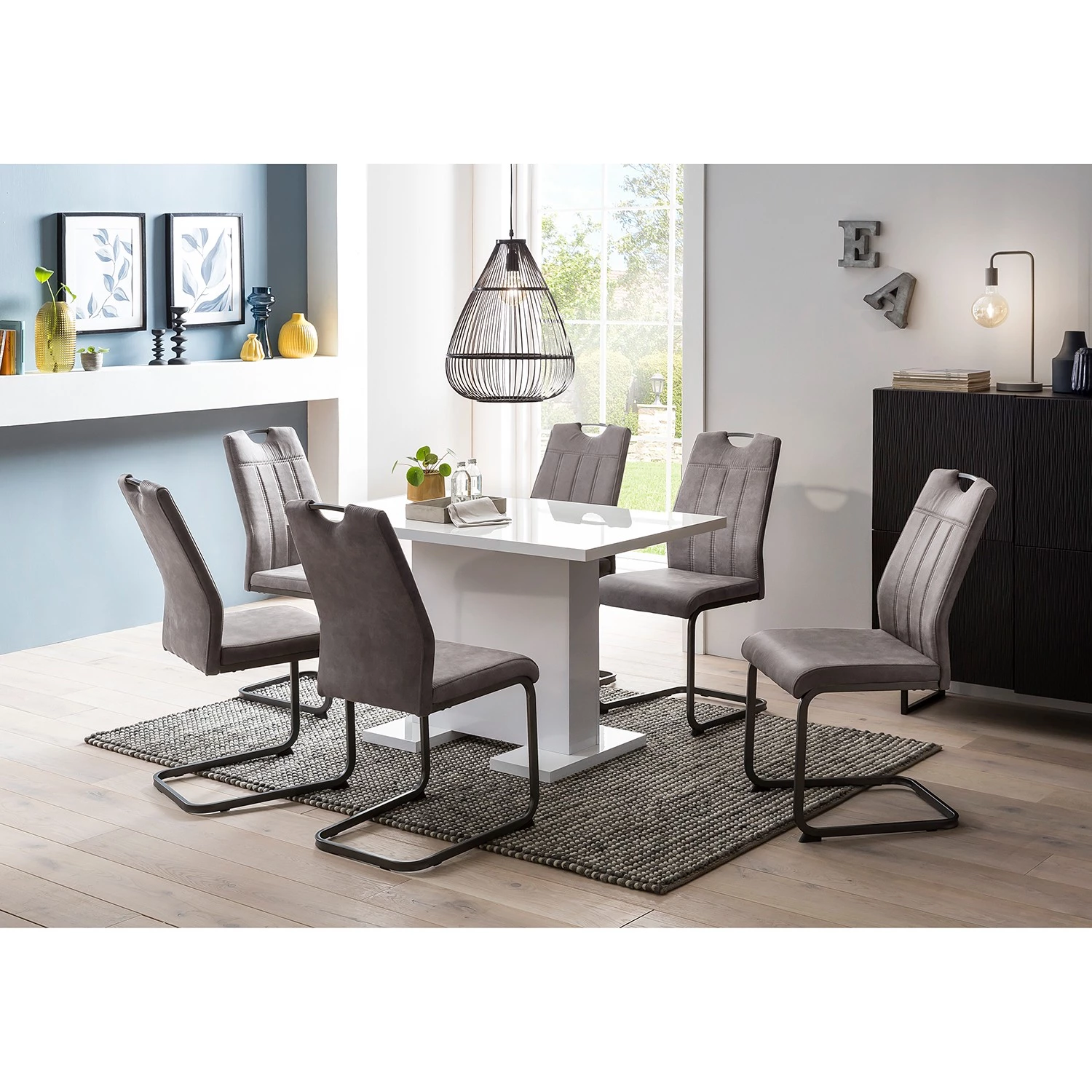 Loftscape Salle à manger Toft (7 éléments) - Gris – Image 2