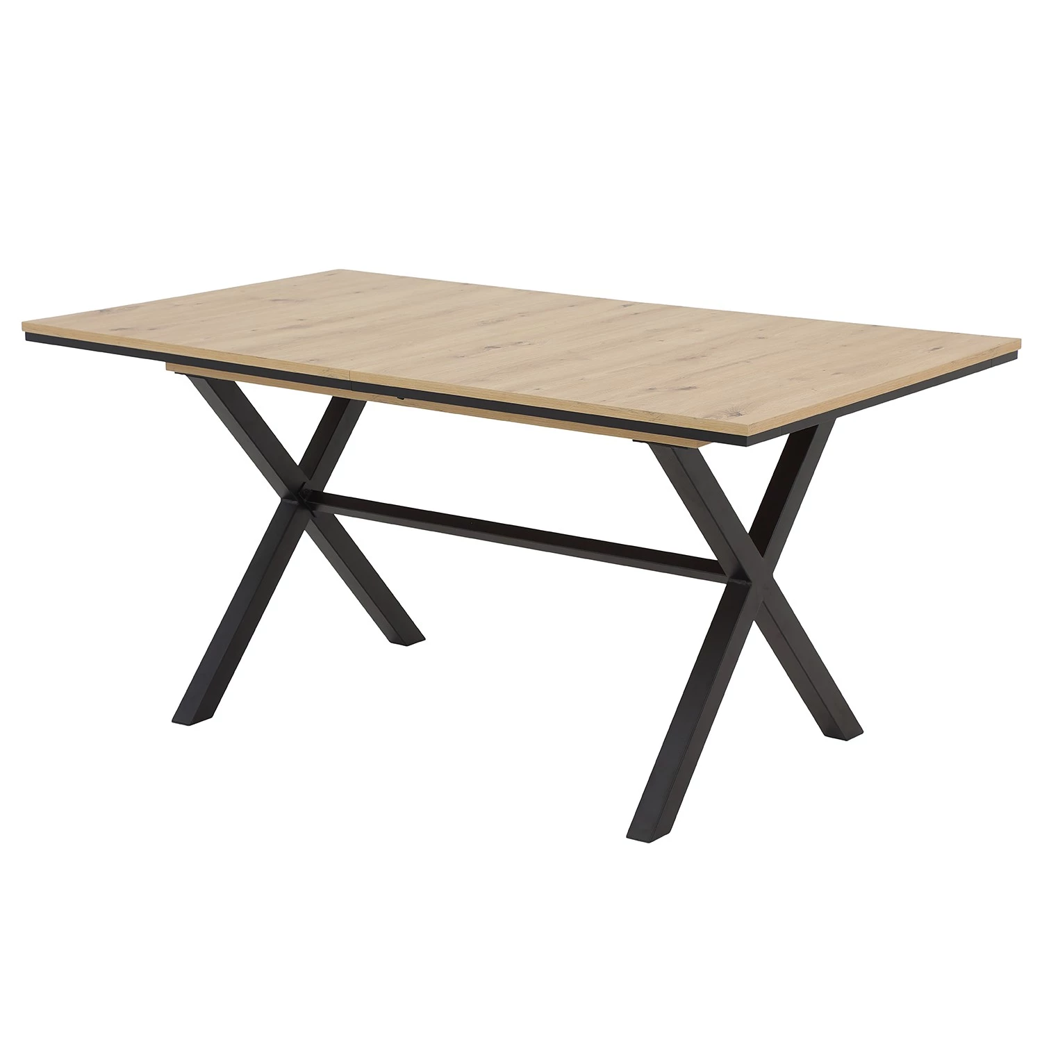 Loftscape Salle à manger Vagos (5 éléments) - (Extensible) Anthracite / Imitation chêne artisan – Image 3