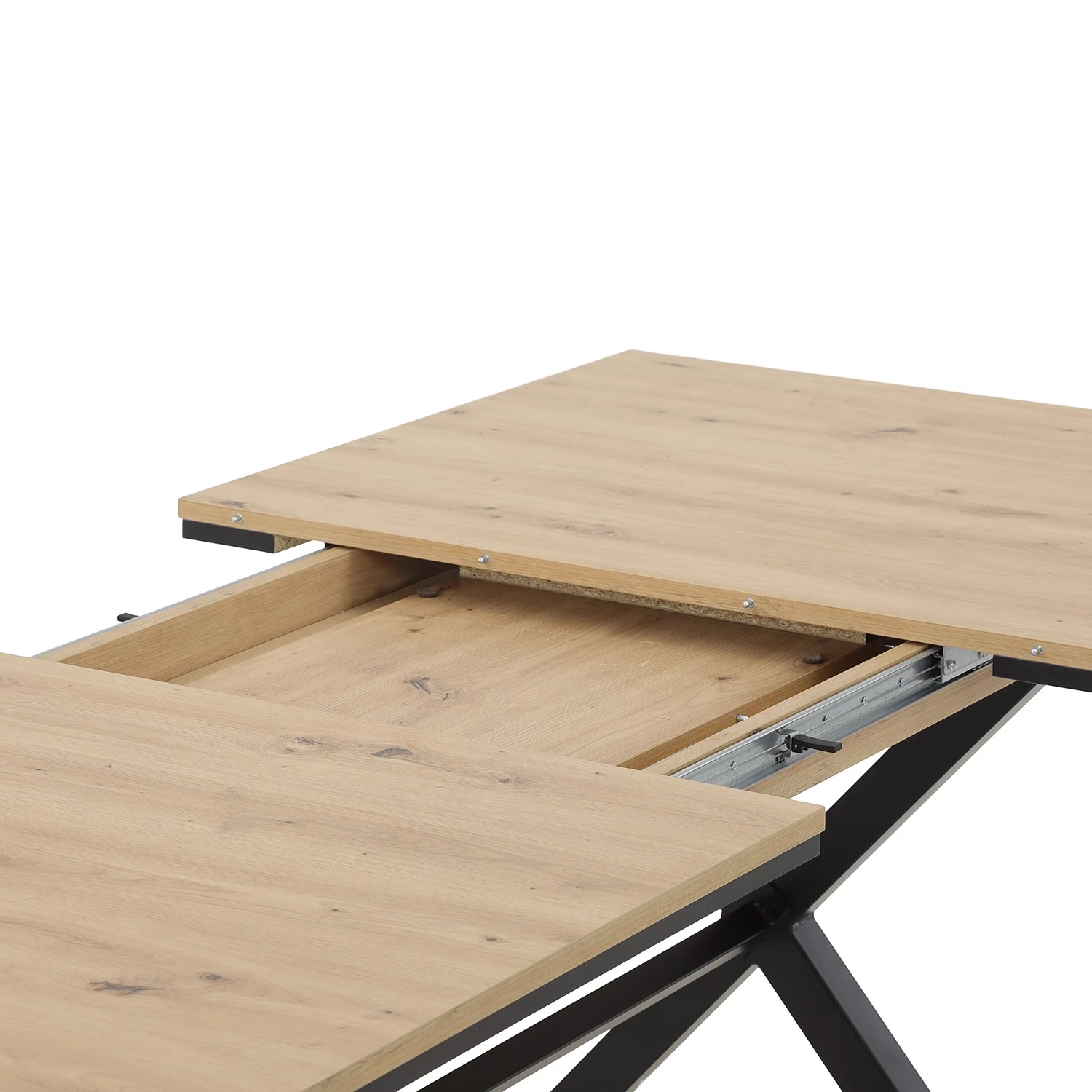 Loftscape Salle à manger Vagos (5 éléments) - (Extensible) Anthracite / Imitation chêne artisan – Image 6