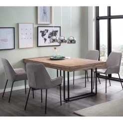 Loftscape Salle à manger Deroche (5 éléments) - Gris lumineux