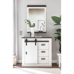 Ridgevalley Ensemble d’entrée Shutter I (2 élém.) - Imitation pin blanc