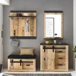 Ridgevalley Ensemble d’entrée Shutter IV (4 élém.) - Imitation chêne