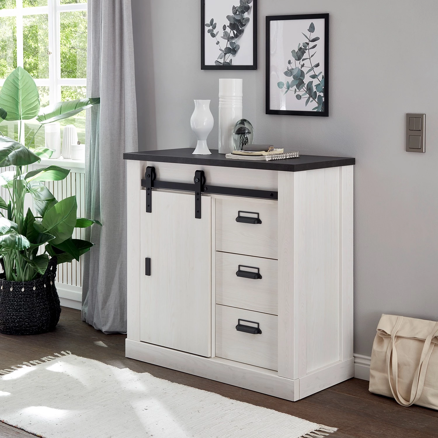 Ridgevalley Ensemble d’entrée Shutter III (3 élém.) - Imitation pin blanc – Image 5