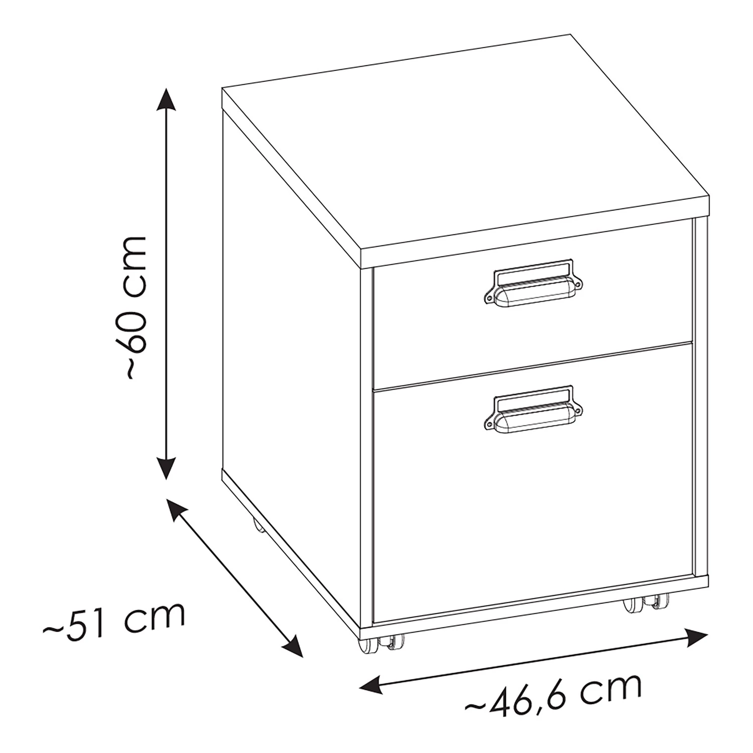 Ridgevalley Ensemble de bureau Shutter I (2 élém.) - Imitation pin blanc – Image 12