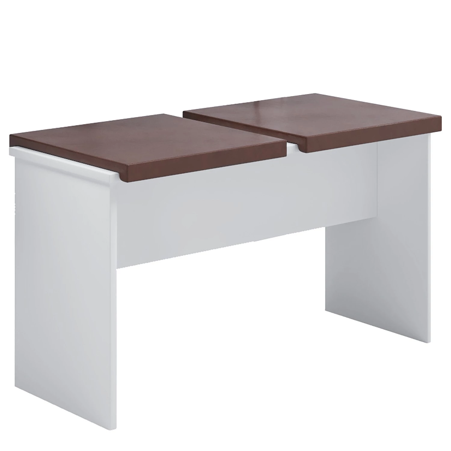 VCM Salle à manger Esal XXL (3 éléments) - Blanc / Marron – Image 4