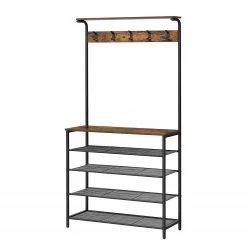 Red Living Porte-manteau Wellsville II - Marron / Noir