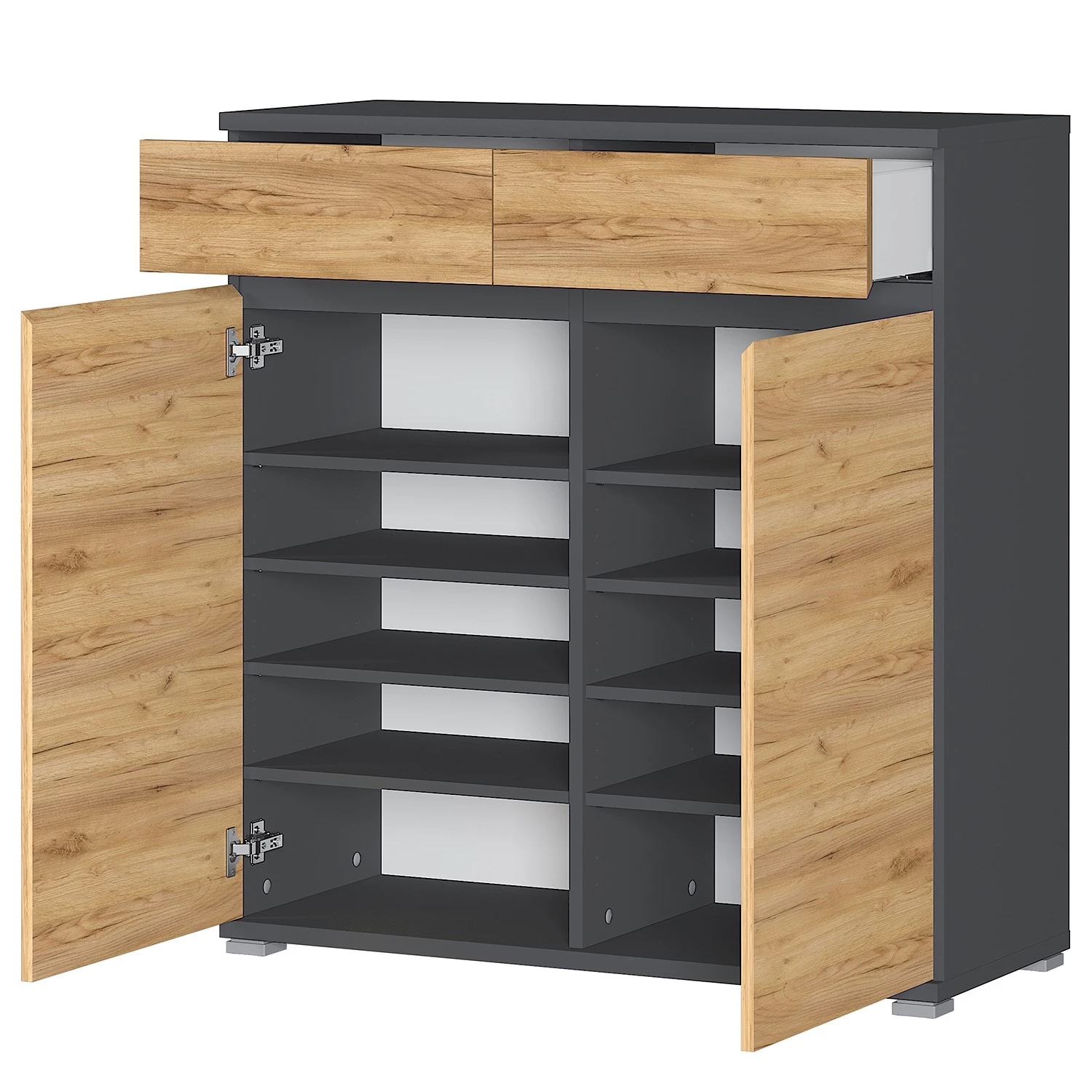 Germania Ensemble d’entrée Lisbonne III (4 élém.) - Imitation Chêne de Navarre / Anthracite – Image 6