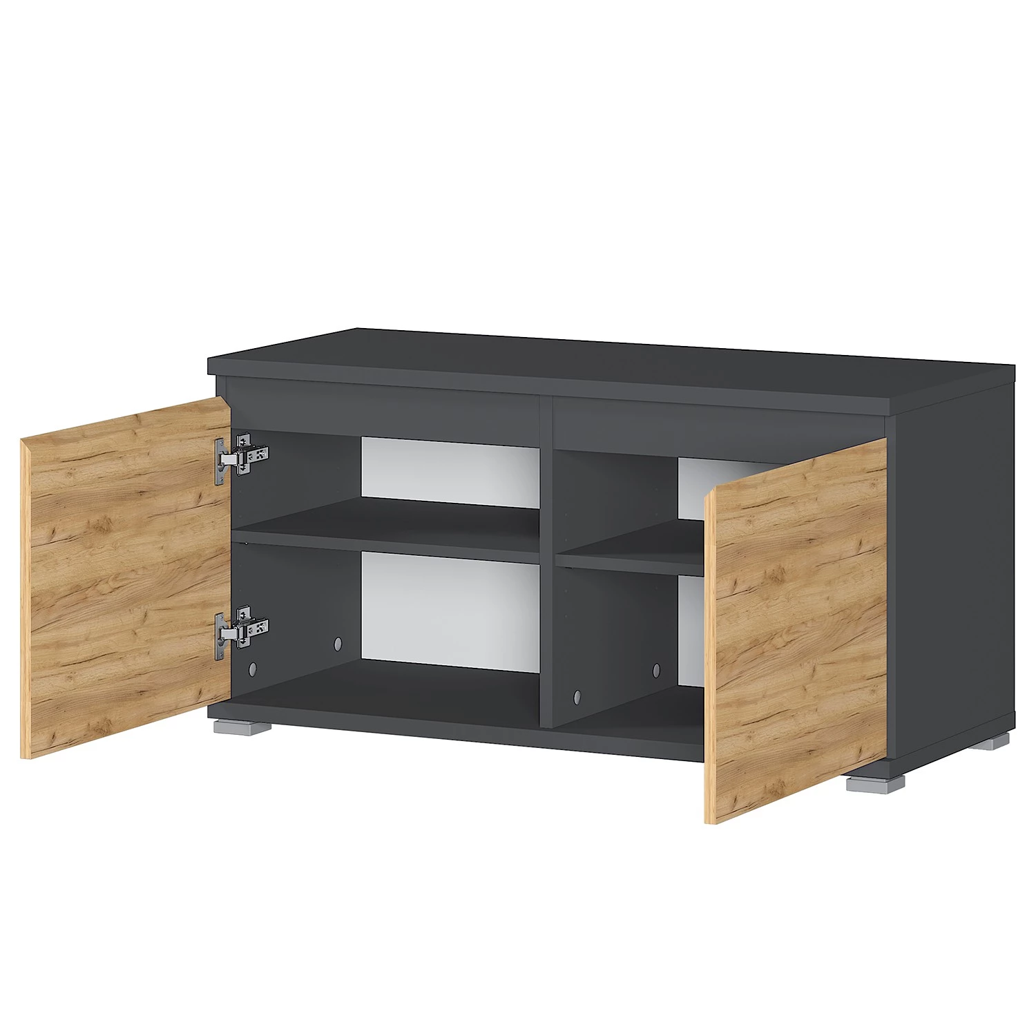 Germania Ensemble d’entrée Lisbonne III (4 élém.) - Imitation Chêne de Navarre / Anthracite – Image 8