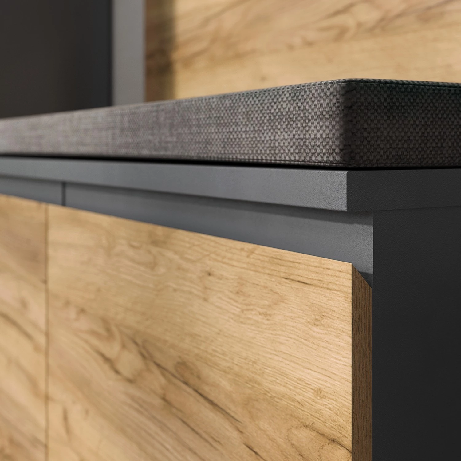 Germania Ensemble d’entrée Lisbonne III (4 élém.) - Imitation Chêne de Navarre / Anthracite – Image 10