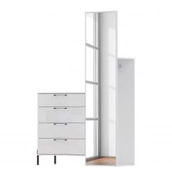 Loftscape Ensemble dâentrĂ©e compact Ozora - Blanc brillant / Blanc mat