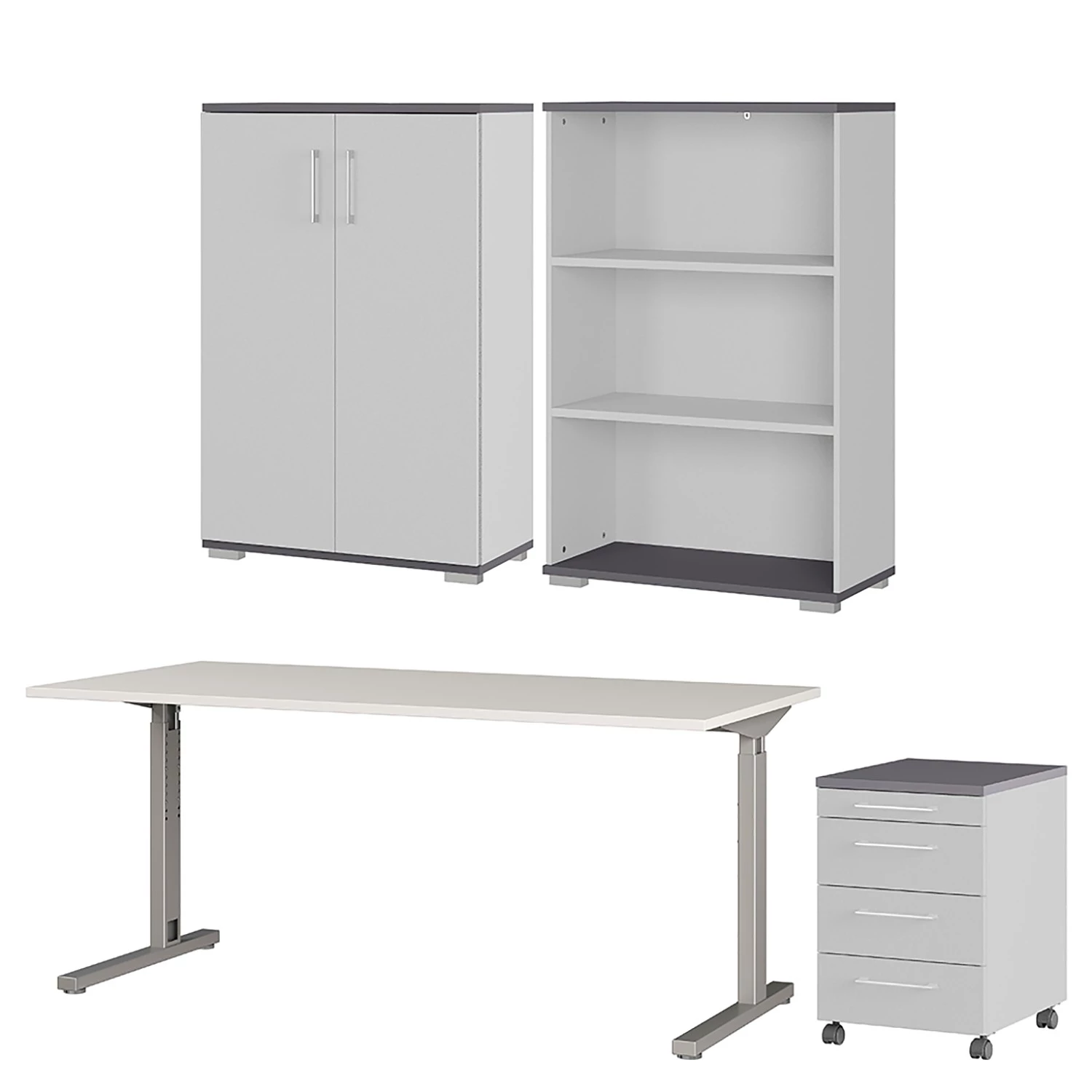 Germania Bureau GW-Profi 2.0 I (4 éléments) - Gris lumineux