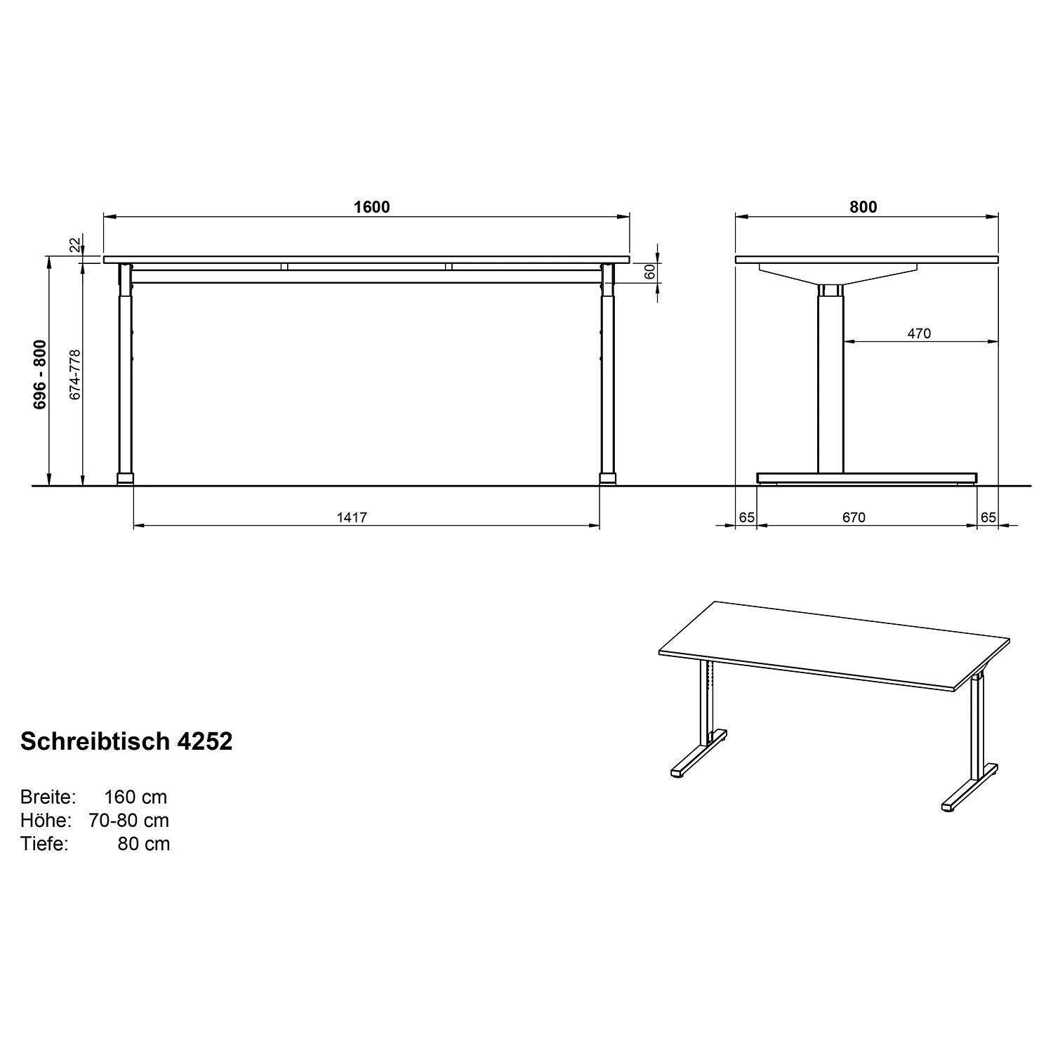 Germania Bureau GW-Profi 2.0 I (4 éléments) - Gris lumineux – Image 12