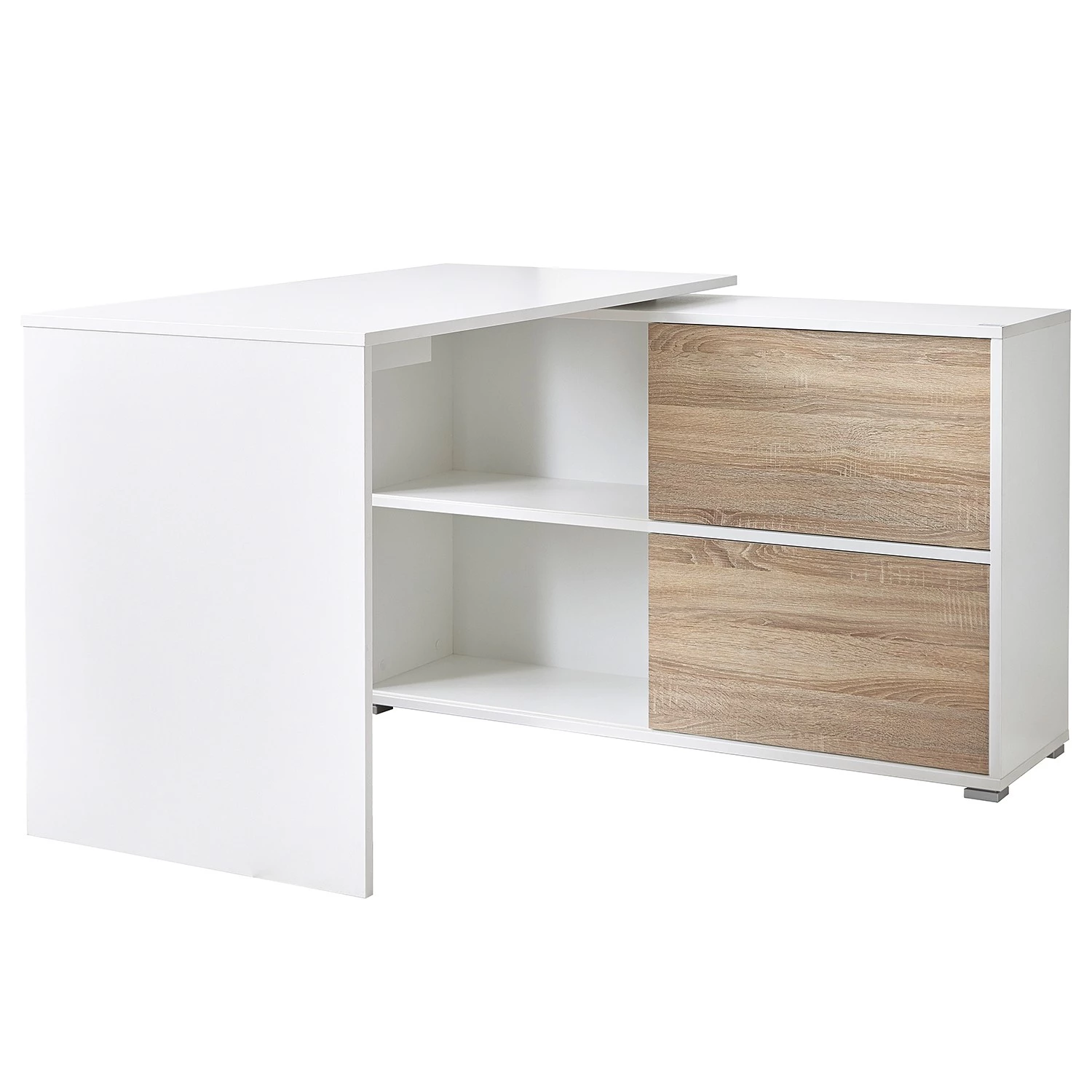 Germania Bureau Mingle II (2 éléments) - Blanc / Imitation chêne de Sonoma – Image 3