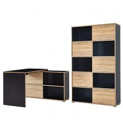 Germania Bureau Mingle I (2 éléments) - Anthracite / Imitation chêne de Sonoma