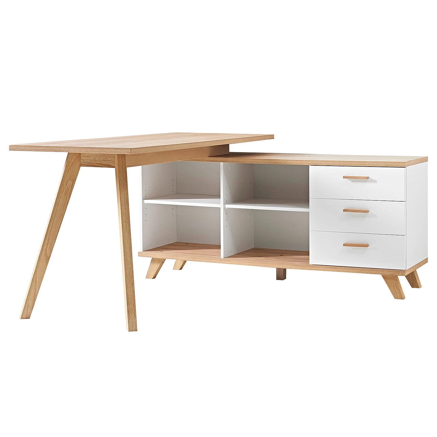 Germania Bureau Neston (5 éléments) - Chêne Sanremo / Blanc – Image 6