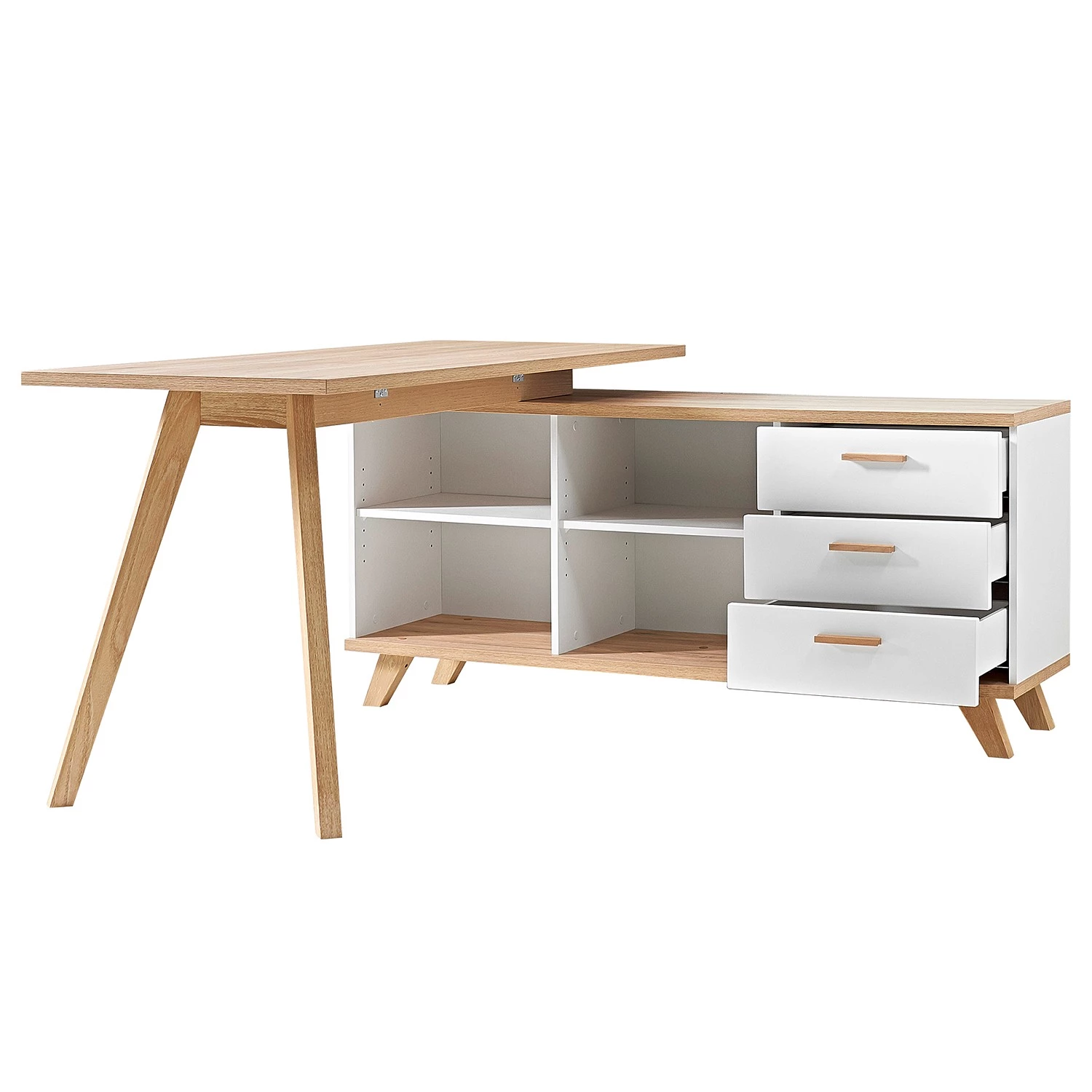 Germania Bureau Neston (5 éléments) - Chêne Sanremo / Blanc – Image 7