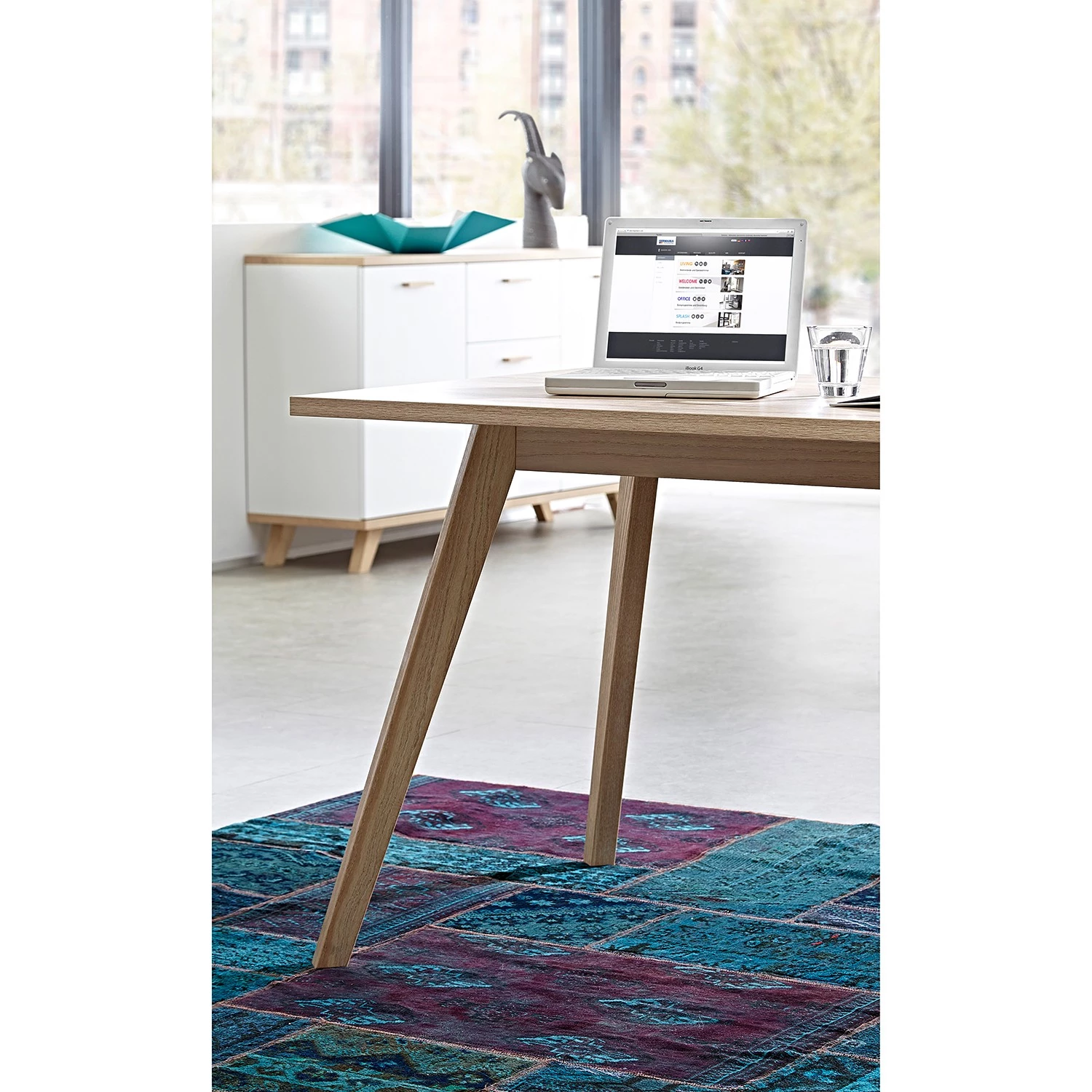 Germania Bureau Neston (5 éléments) - Chêne Sanremo / Blanc – Image 13