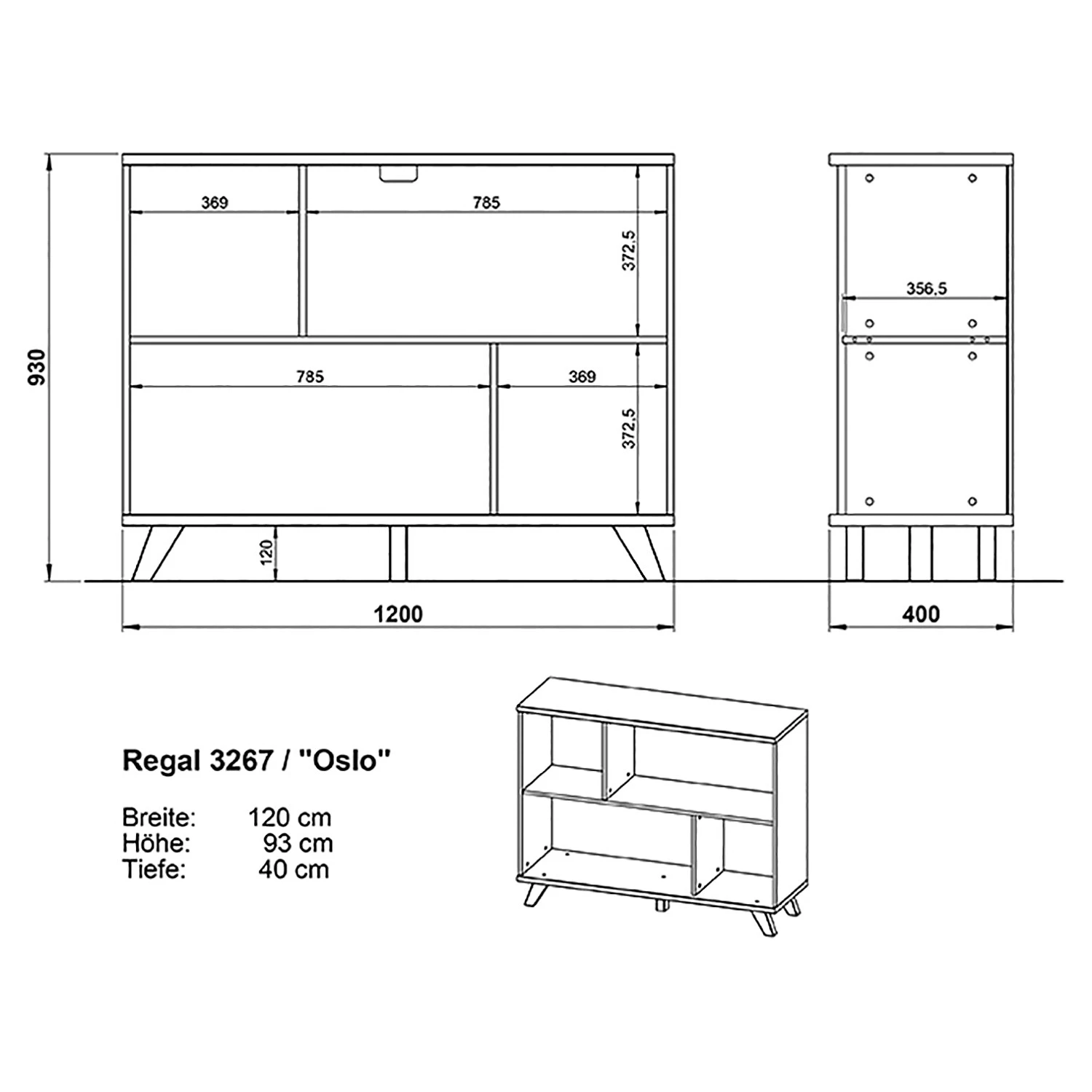 Germania Bureau Neston (5 éléments) - Chêne Sanremo / Blanc – Image 16