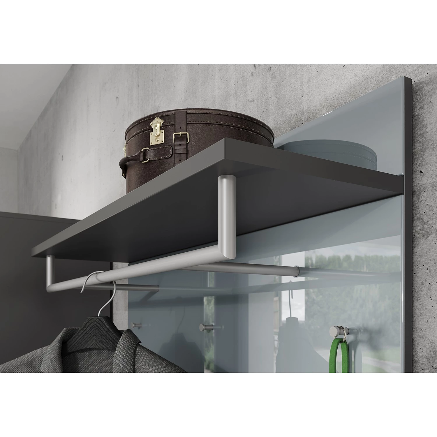 Germania Ensemble d’entrée Genova II (4 éléments) - Verre - Gris argenté / Graphite – Image 4